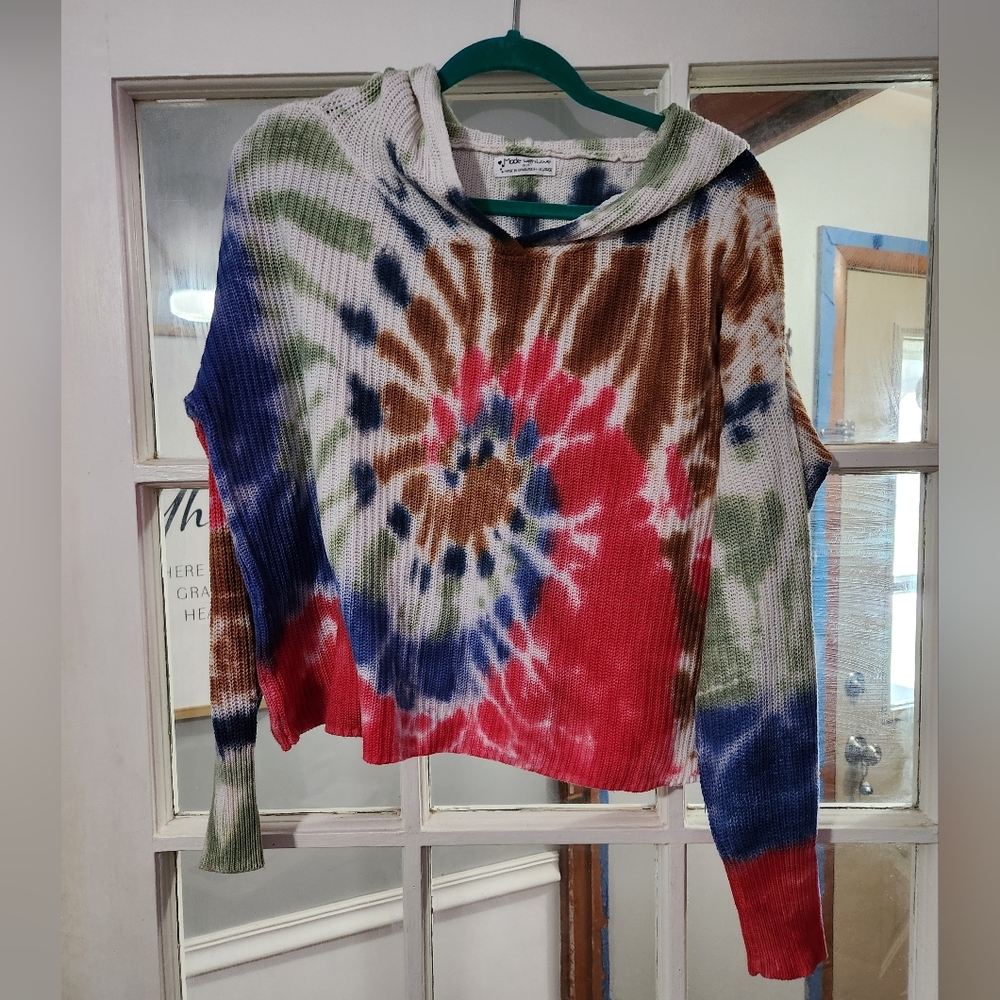 Made with Love sweater Tie Dye